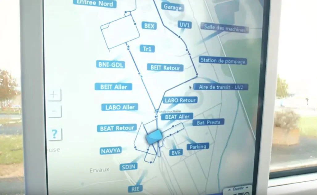 Des navettes électriques autonomes en service à la centrale nucléaire de Civaux YouTube