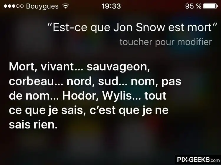 Siri aussi est fan de Game Of Thrones #11