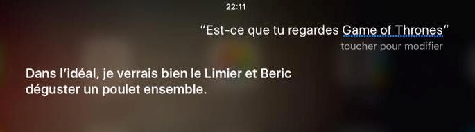 Siri aussi est fan de Game Of Thrones #8