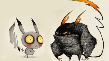 pokemon révisité par Tim Burton
