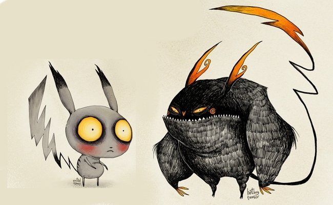 pokemon révisité par Tim Burton