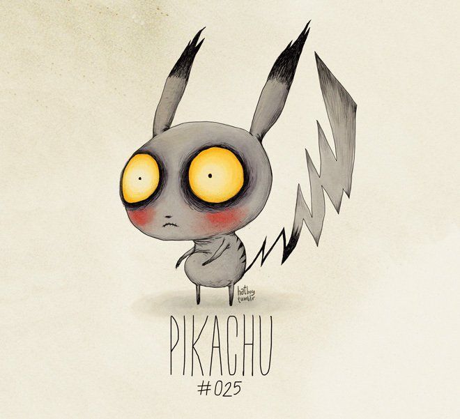Et si Tim Burton avait dessiné les Pokémon ?