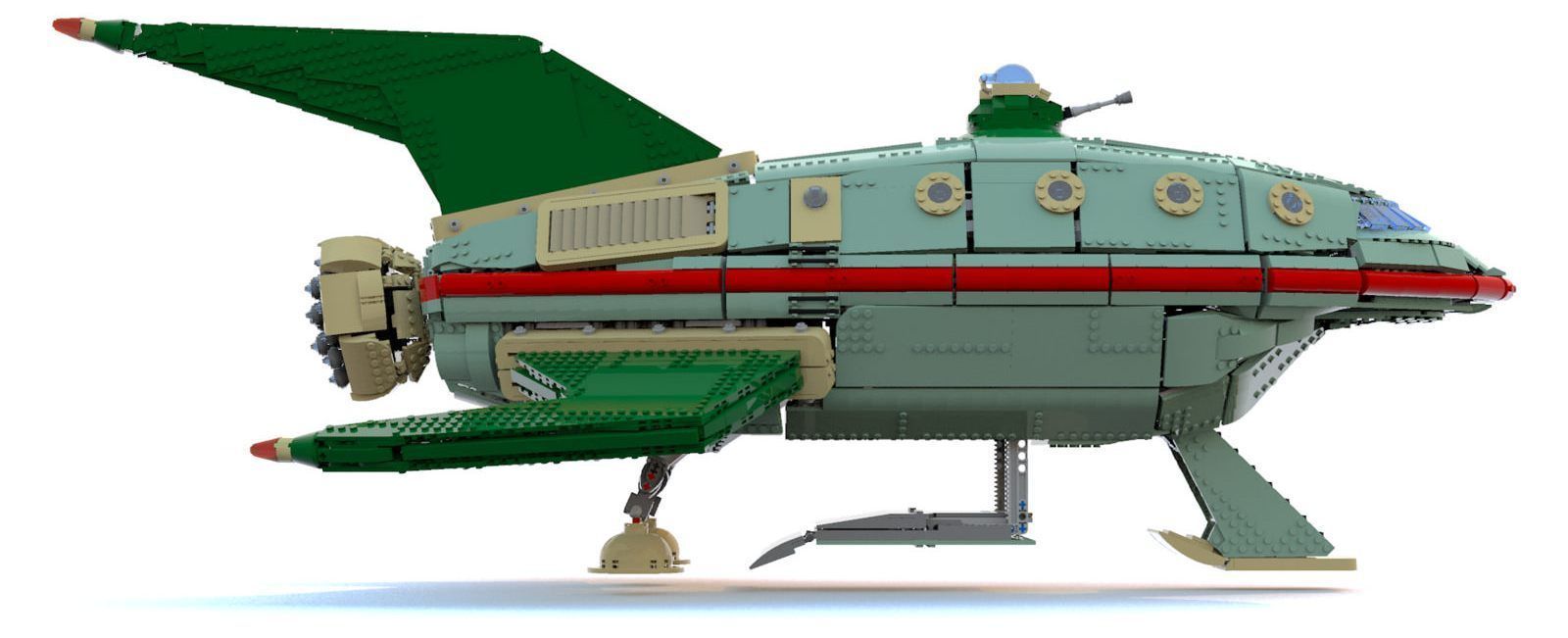 LEGO : une réplique du vaisseau de Futurama d’un mètre de long #5
