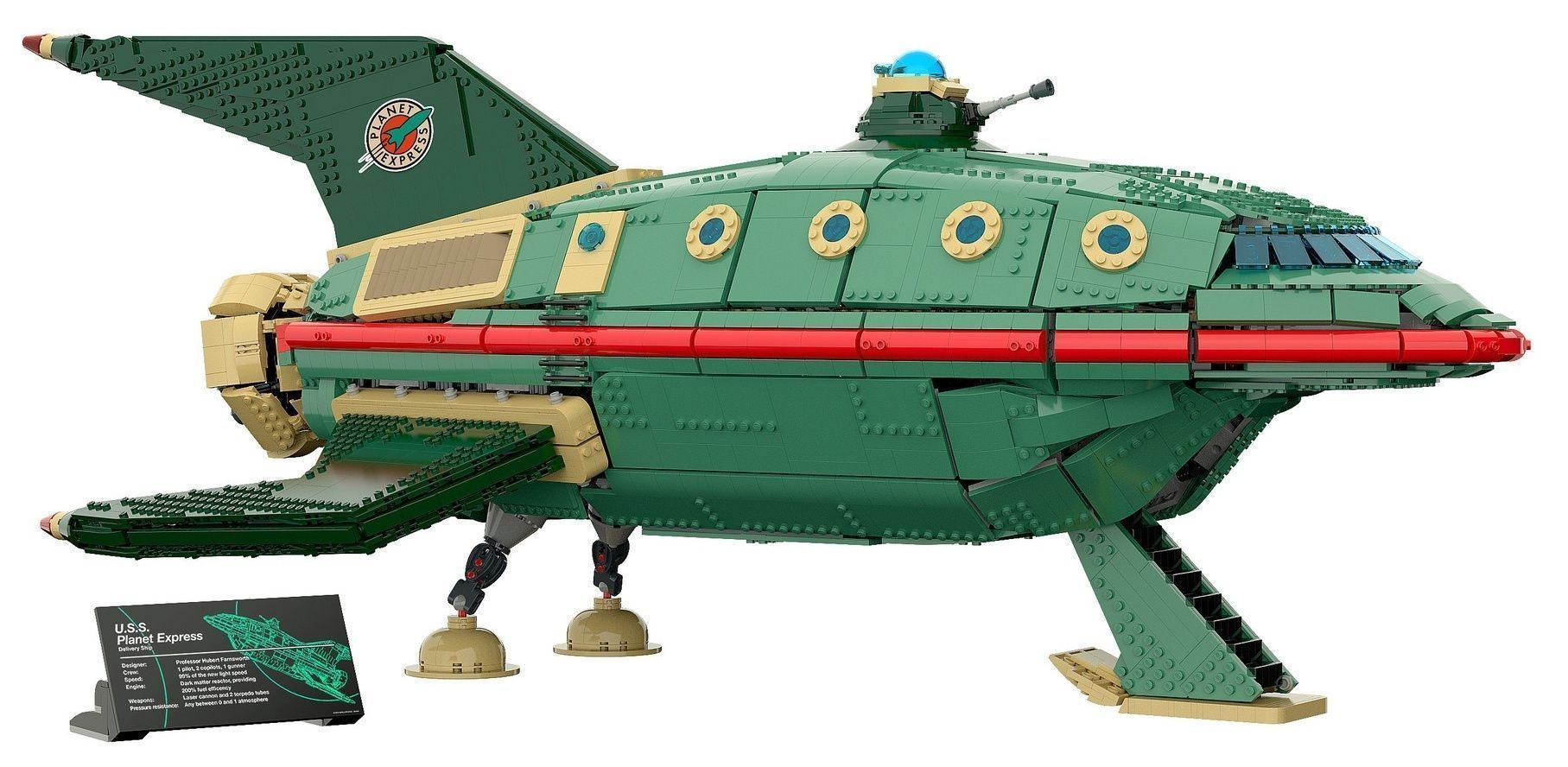 LEGO : une réplique du vaisseau de Futurama d’un mètre de long #4