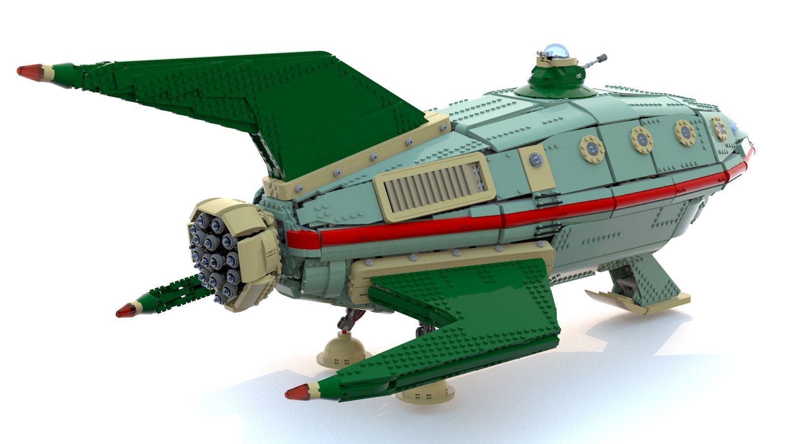 LEGO : une réplique du vaisseau de Futurama d’un mètre de long #6