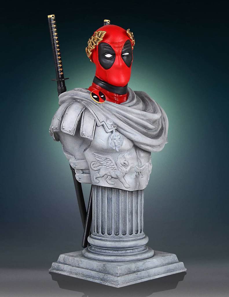 Un buste de Deadpool façon César