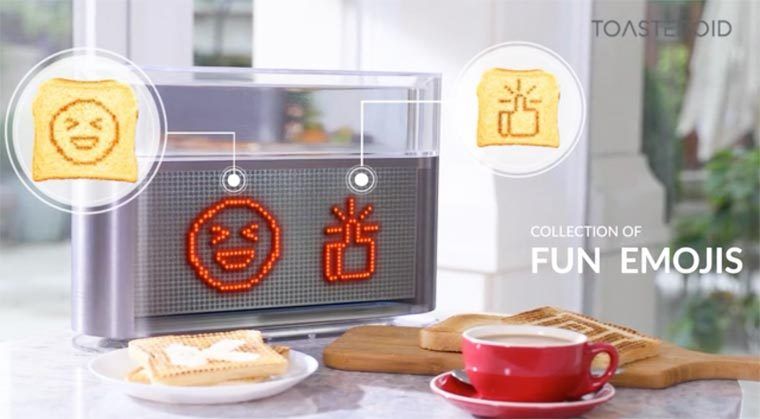 Toasteroid : ce grille-pain connecté personnalise vos biscottes #7