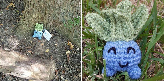 Pokémon GO : Elle tricote des Pokémons en laine qu’elle cache près de Pokéstops #8