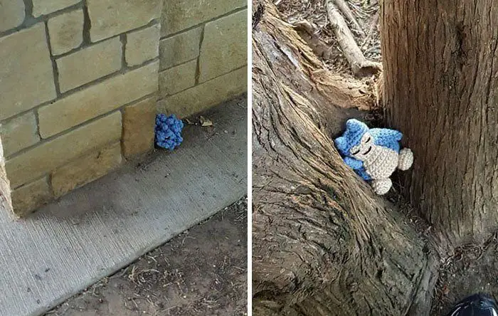 Pokémon GO : Elle tricote des Pokémons en laine qu’elle cache près de Pokéstops #10
