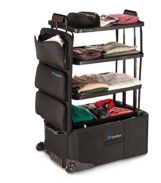 ShelfPack : la valise qui se transforme en dressing