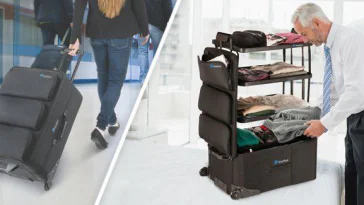 ShelfPack : la valise qui se transforme en dressing