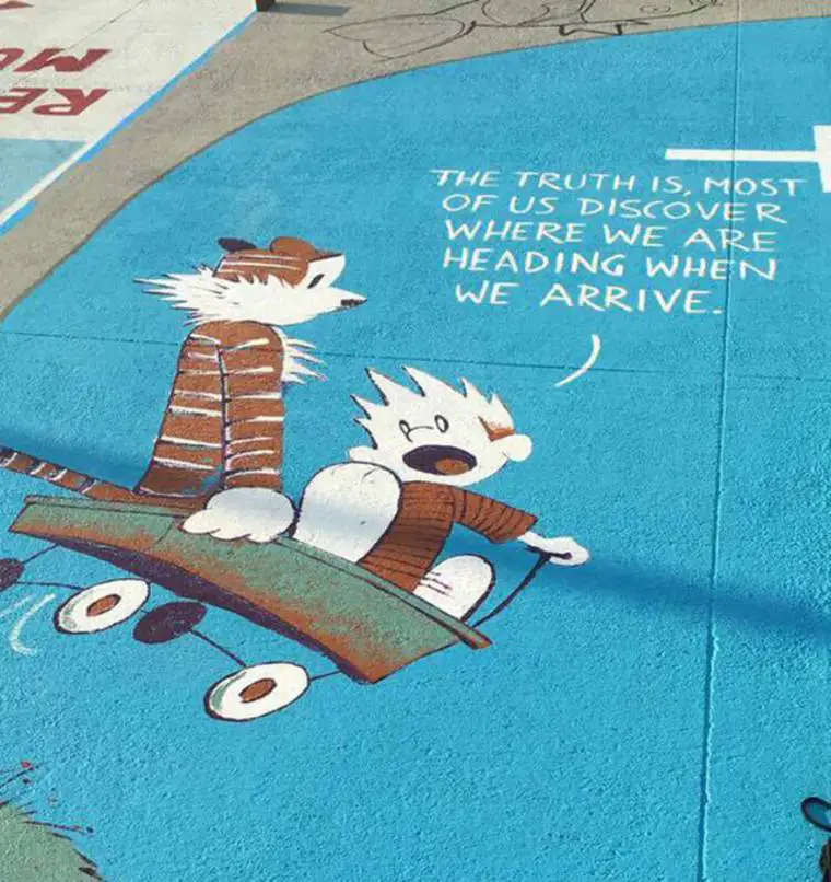 Aux Etats-Unis, les étudiants peignent leur place de parking #11