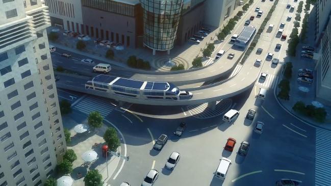 Transit Elevated Bus, le bus enjambeur de voitures n’est qu’une grosse arnaque