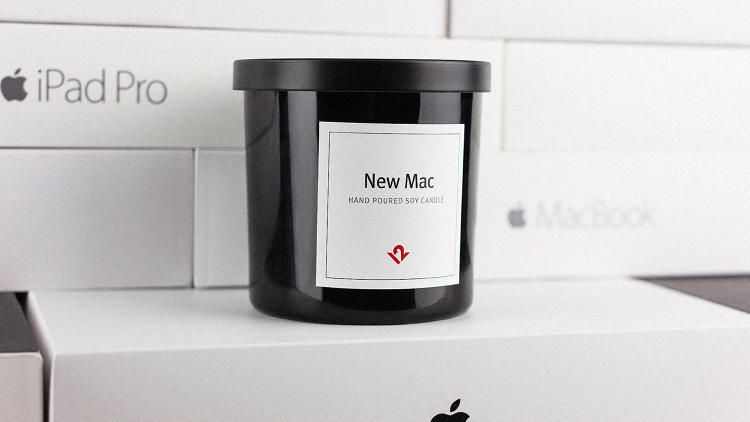 Cette bougie récrée l’odeur d’un Mac neuf