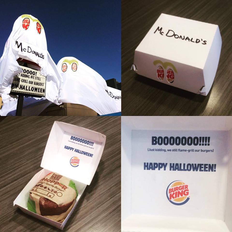 Burger King trolle McDonald’s pour halloween #4