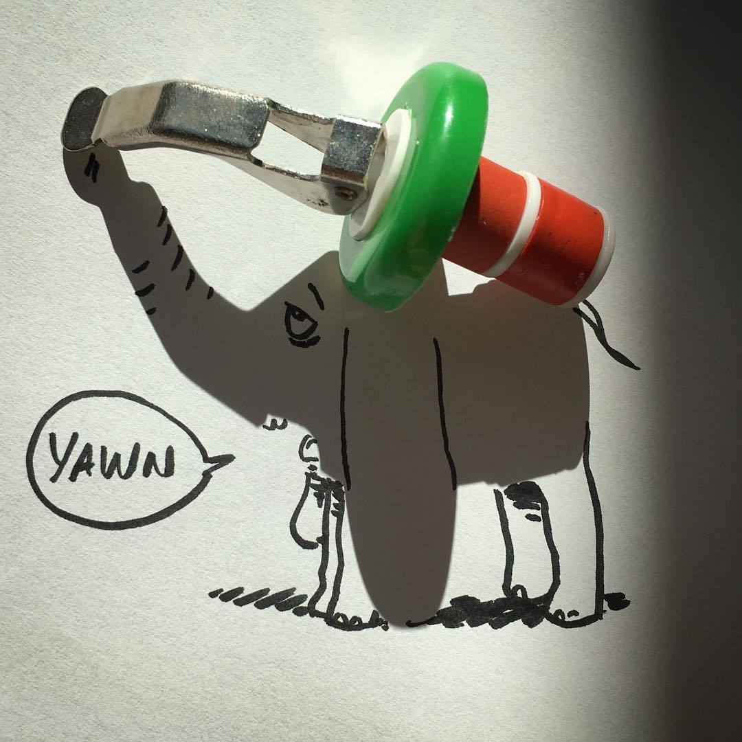 Il réalise des dessins étonnants avec de simples ombres #10