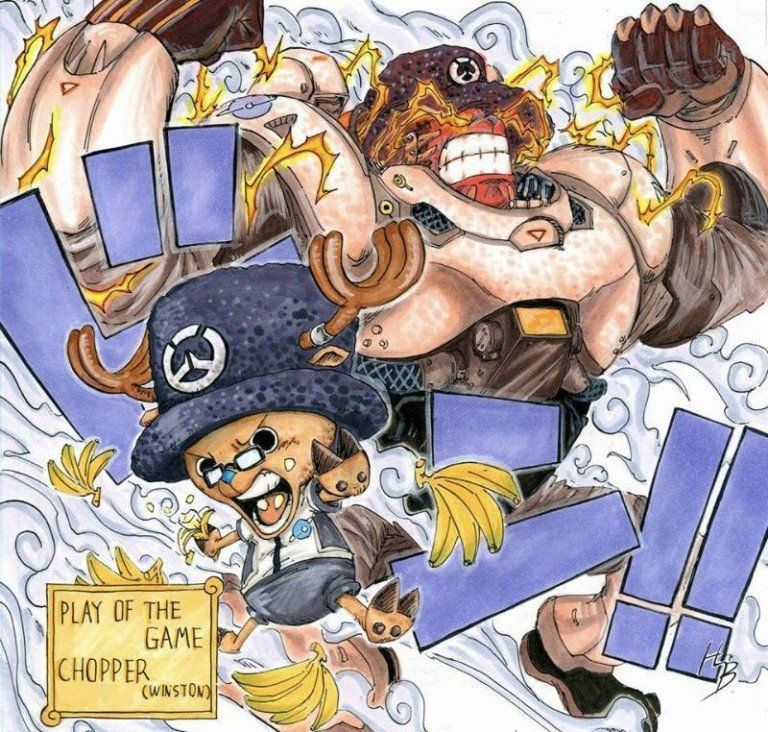 Ces superbes fanarts melangent One Piece et Overwatch #9