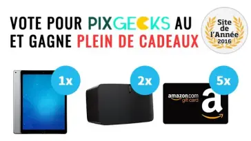 Site de l’Année 2016 : votez pour PIX GEEKS et gagnez un iPad Pro