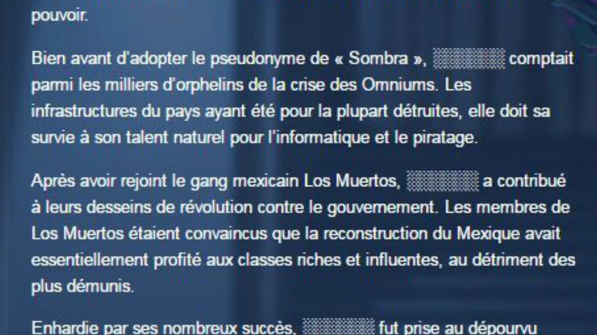 Sombra : la nouvelle combattante Overwatch spécialisée en piratage et infiltration