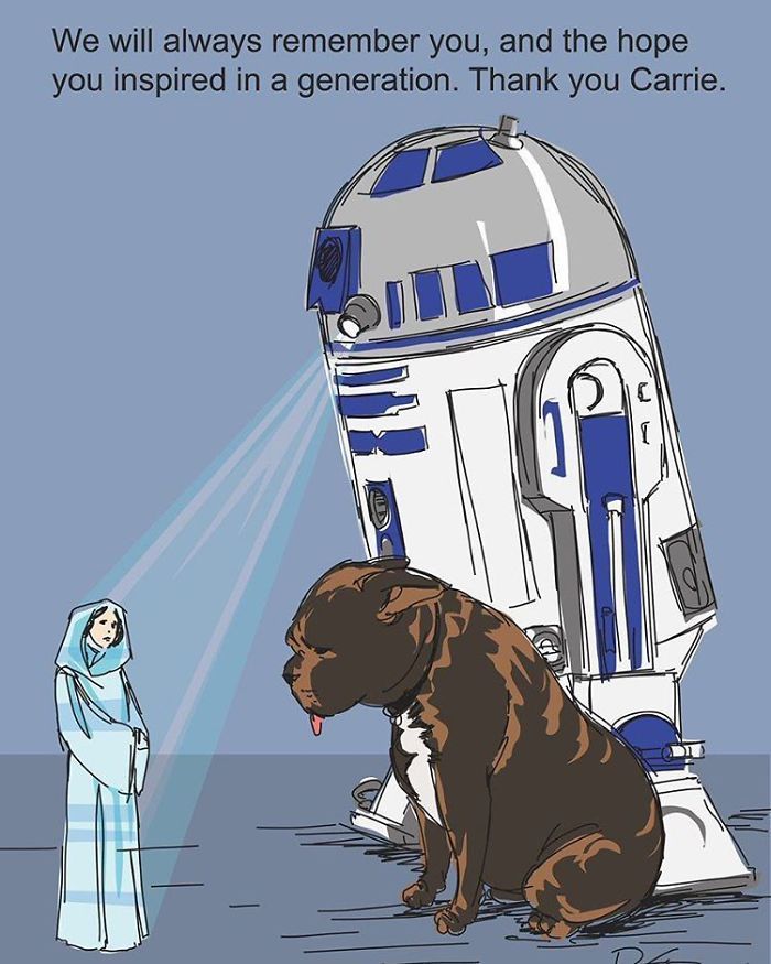 Carrie Fisher : les hommages touchants des artistes du monde entier #9