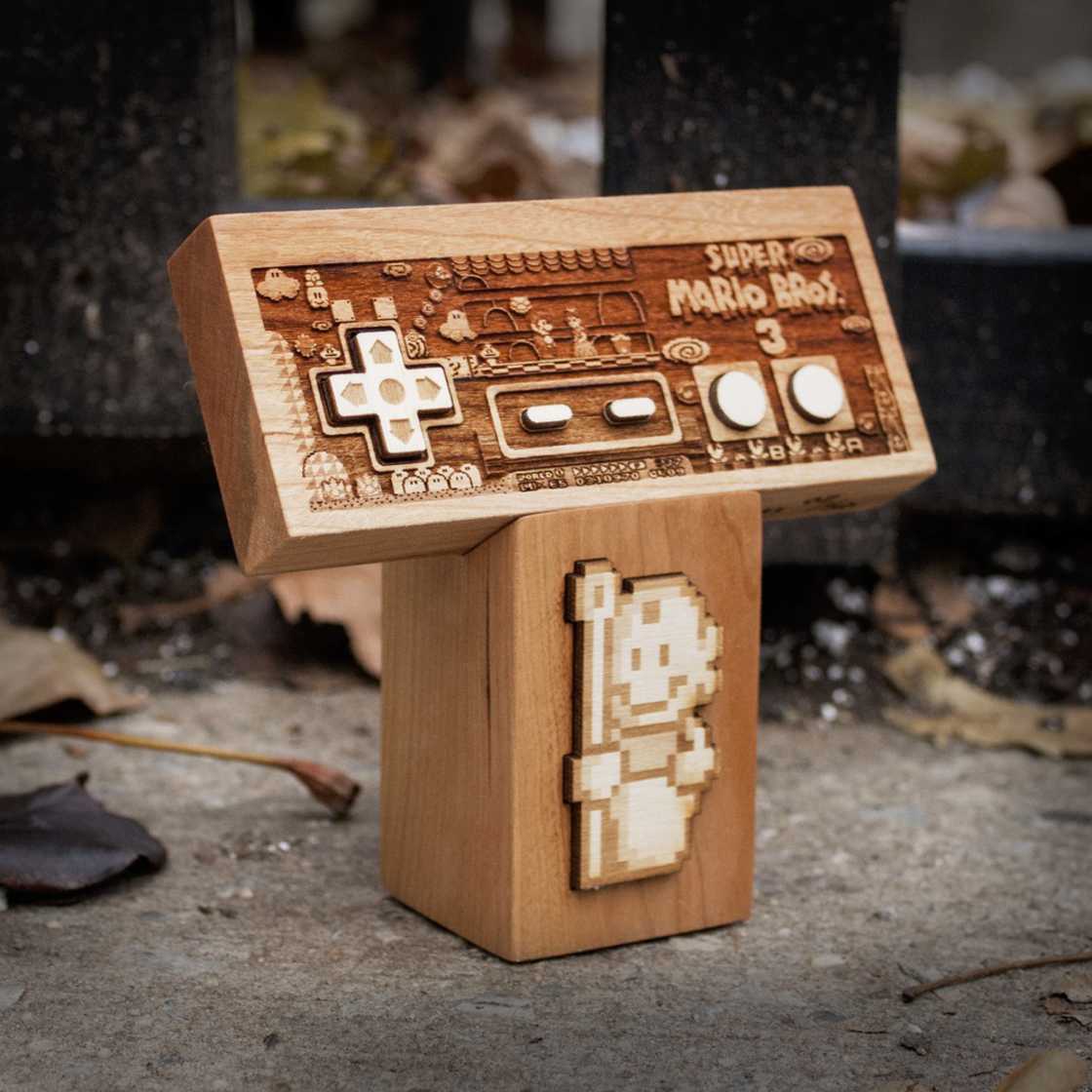 Ces sculptures en bois rendent hommage au retrogaming et à la pop culture #2
