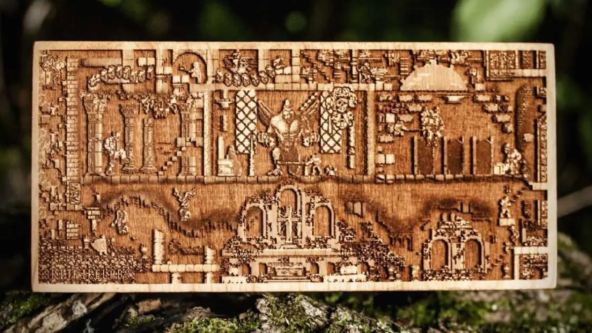 Ces sculptures en bois rendent hommage au retrogaming et à la pop culture
