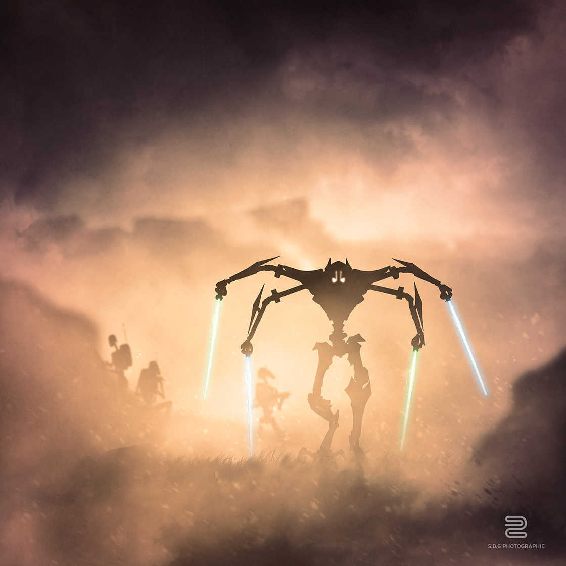 Star Wars Cosmos : un artiste réalise des photomontages à partir de jouets et de paper art #18