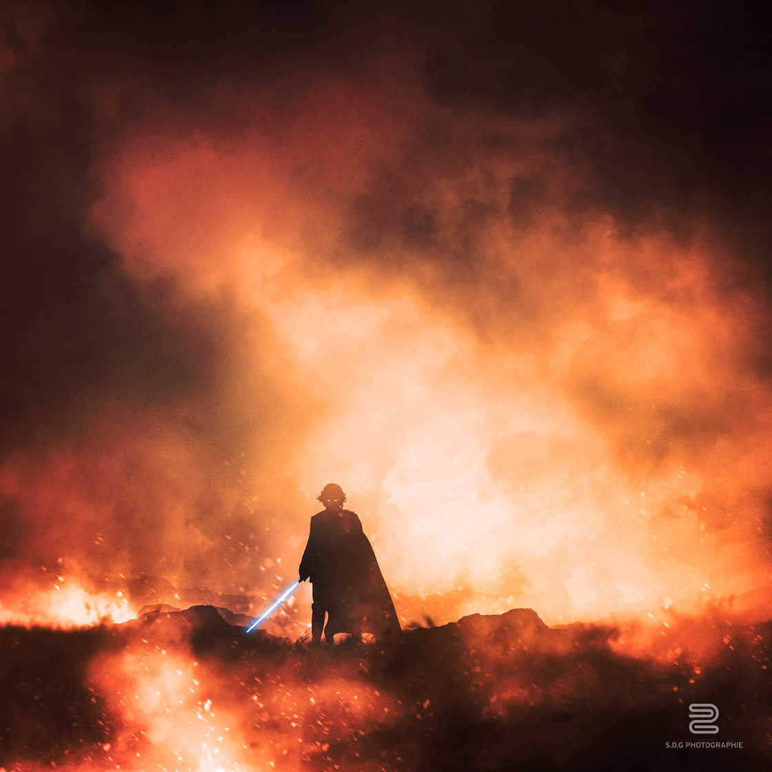 Star Wars Cosmos : un artiste réalise des photomontages à partir de jouets et de paper art #8
