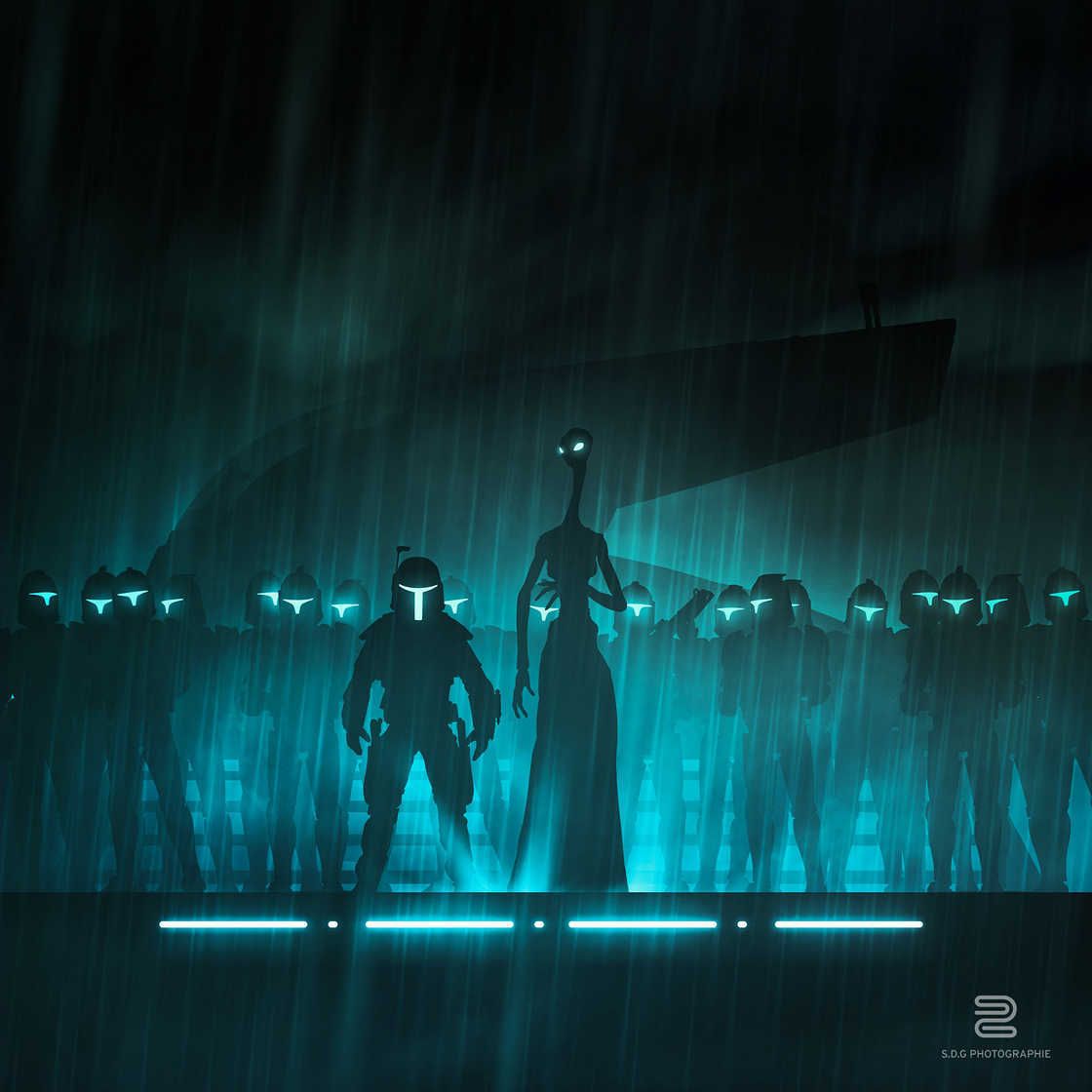 Star Wars Cosmos : un artiste réalise des photomontages à partir de jouets et de paper art #10