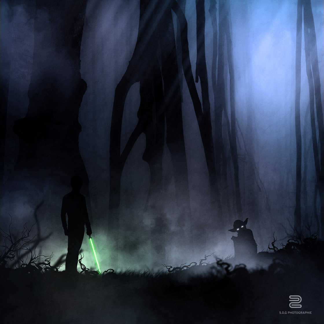 Star Wars Cosmos : un artiste réalise des photomontages à partir de jouets et de paper art #19