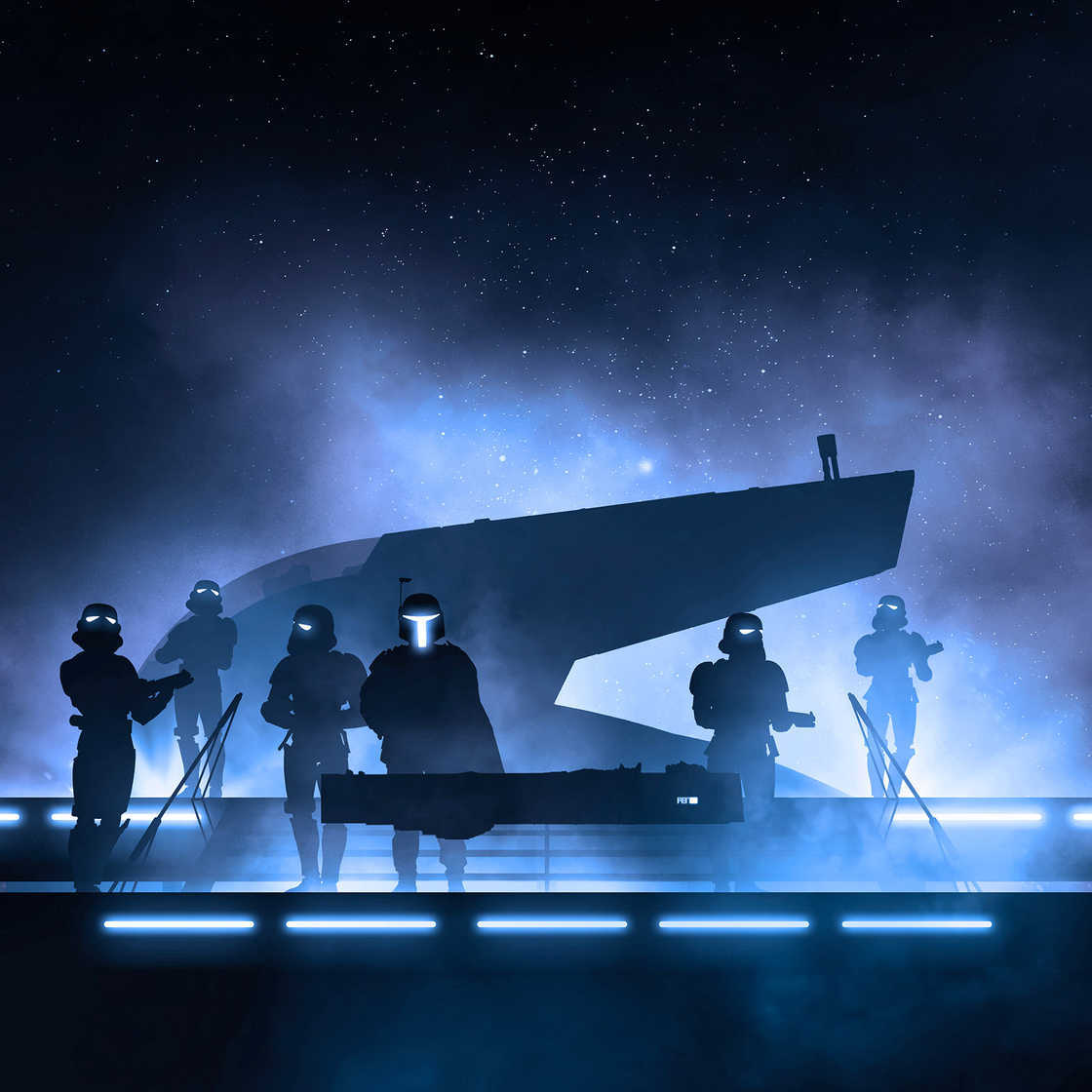 Star Wars Cosmos : un artiste réalise des photomontages à partir de jouets et de paper art #3