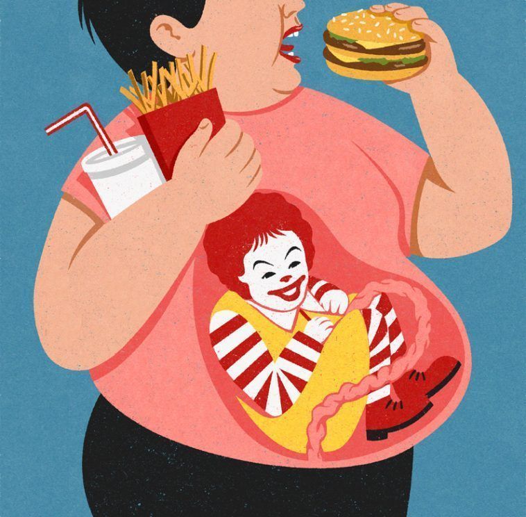Les illustrations satiriques de John Holcroft font réfléchir sur notre société matérialiste #4