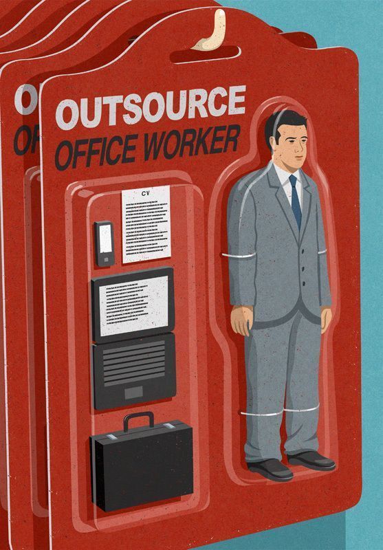 Les illustrations satiriques de John Holcroft font réfléchir sur notre société matérialiste #6