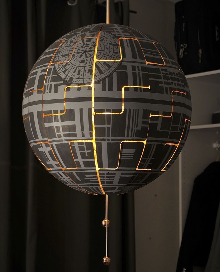 Il transforme sa lampe Ikea en Étoile de la Mort