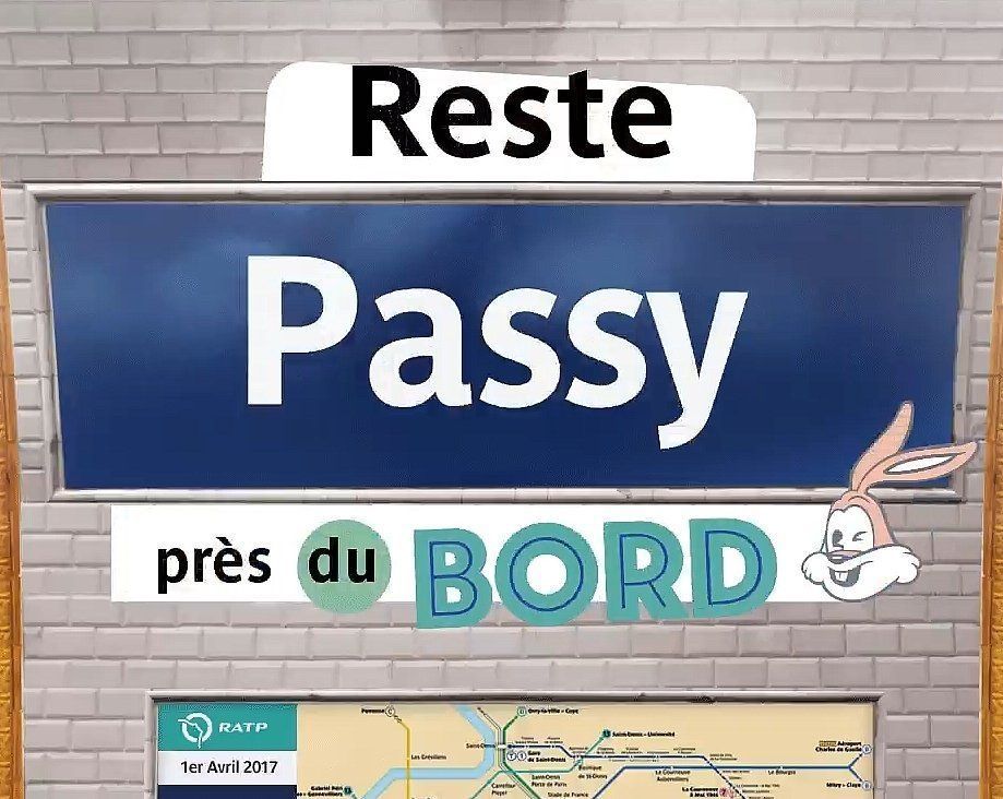 La RATP détourne les noms de stations de métro pour le 1er Avril #StationdAvril #5