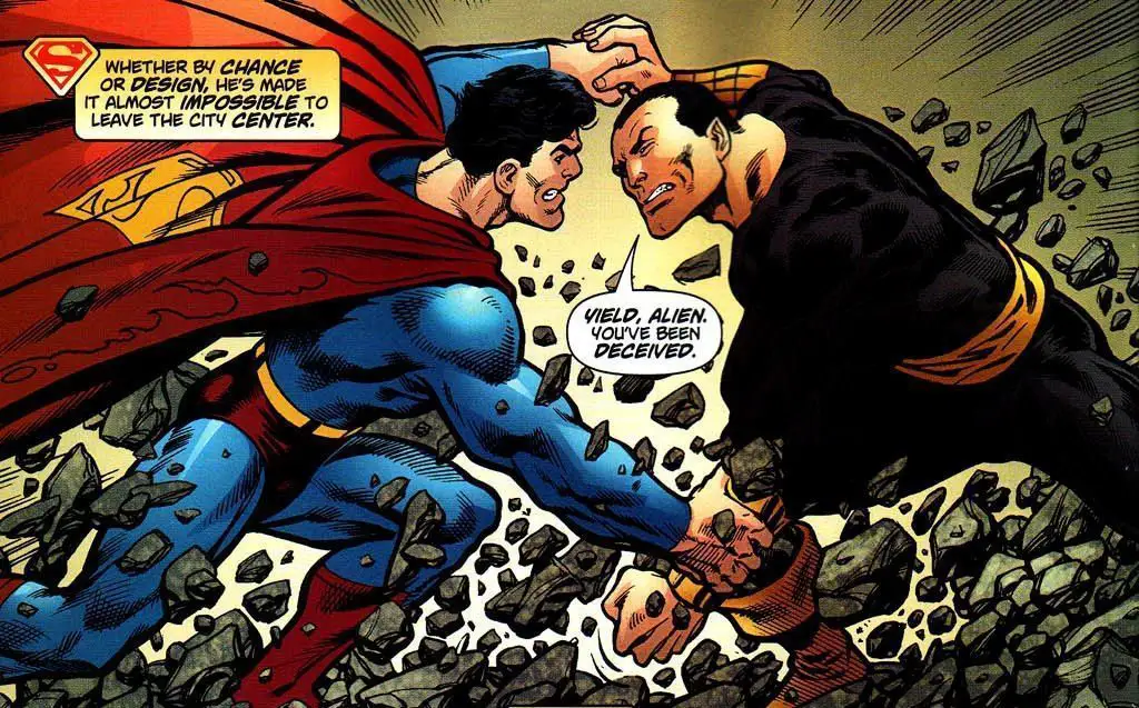 Superman affronterait Black Adam dans Man of Steel 2 #2
