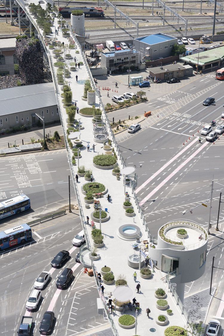 Skyfarden Seoul : une ancienne autoroute transformée en parc #2