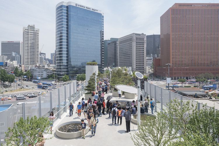 Skyfarden Seoul : une ancienne autoroute transformée en parc