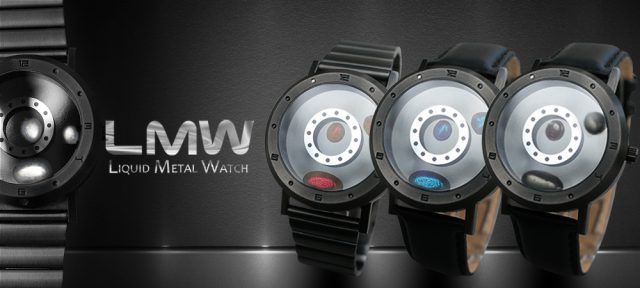 Inspirée des films Terminator, cette montre fonctionne avec du métal liquide