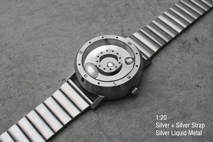 Inspirée des films Terminator, cette montre fonctionne avec du métal liquide #6