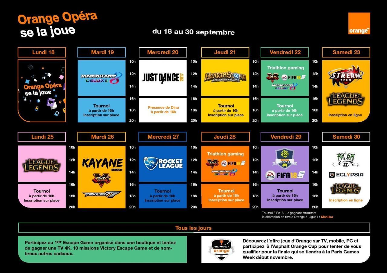 11 tournois eSport avec Orange jusqu’au 30 Septembre #2