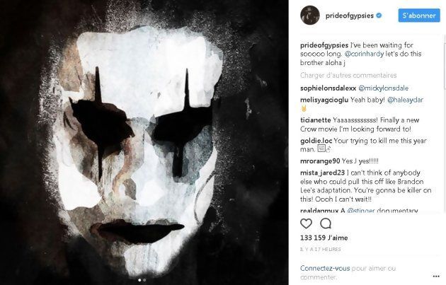 The Crow : Jason Momoa tease le reboot sur les réseaux sociaux