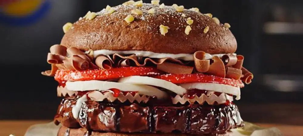 Burger King imagine un burger au chocolat