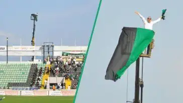 Banni du stade, un supporter loue une grue pour voir jouer son équipe