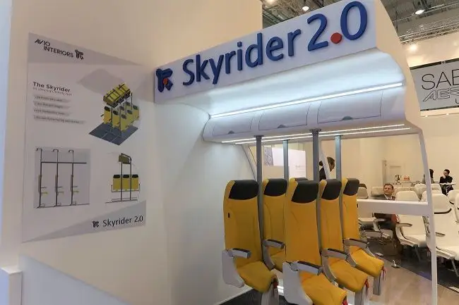 SkyRider : des sièges pour voyager debout en avion