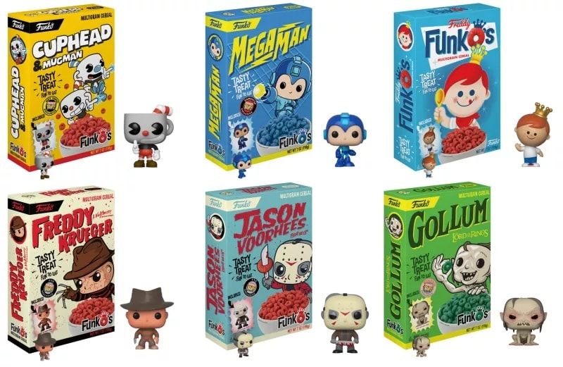 Funko lance ses céréales Gollum, Megaman, Freddy Krueger et Jason