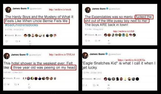 Les Gardiens de la Galaxie 3 : James Gunn viré à cause de blagues pédophiles #3