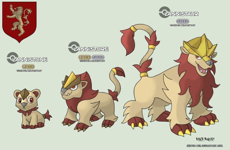 Game Of Thrones : Si les maisons étaient des Pokémon #7