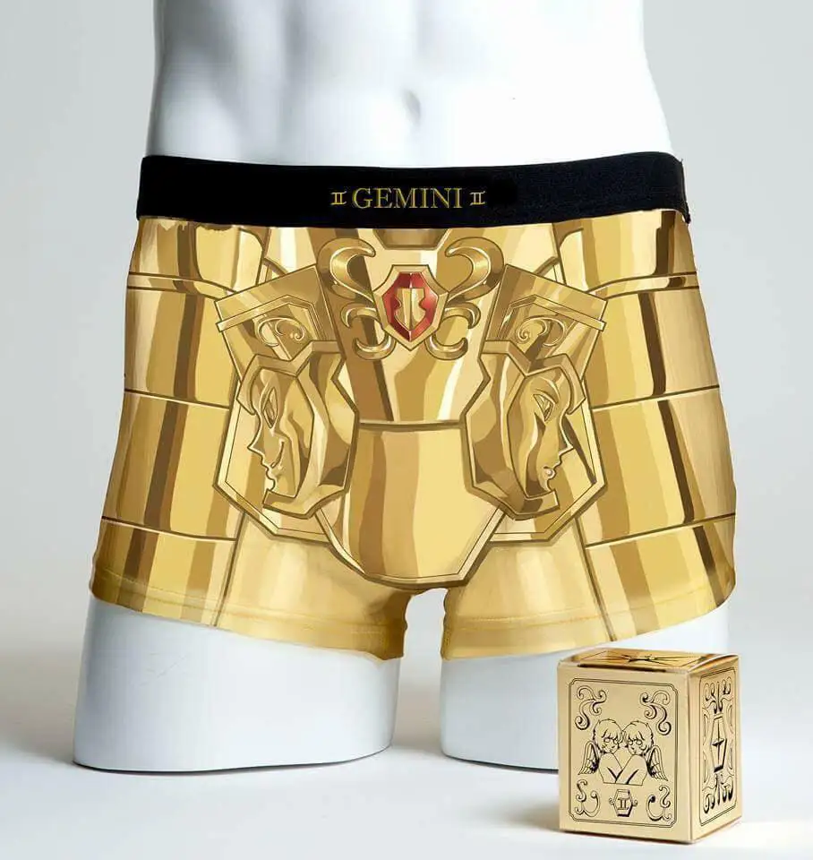 Saint Seya : deux collections de boxers inspirées des armures d’or