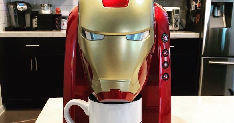 Une cafetière Iron-Man pour s’envoler du bon pied